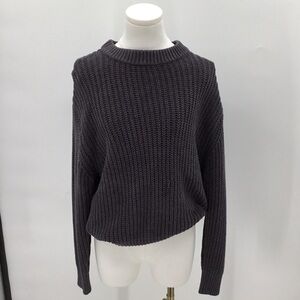 Aritzia Wilfred Free Dark Gray Crew Neck Sweater